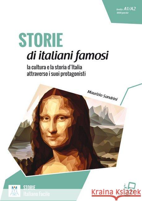 Storie di italiani famosi Sandrini, Maurizio 9783192453519 Hueber - książka