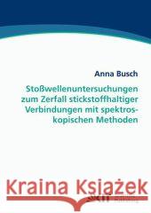 Stoßwellenuntersuchungen zum Zerfall stickstoffhaltiger Verbindungen mit spektroskopischen Methoden Anna Busch 9783866445864 Karlsruher Institut Fur Technologie - książka