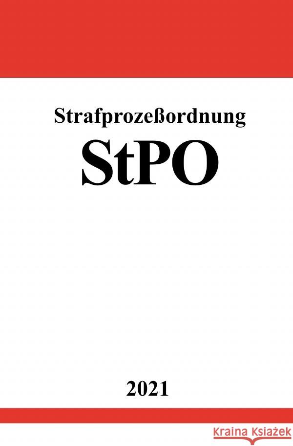 Strafprozeßordnung (StPO) Studier, Ronny 9783754907030 epubli - książka