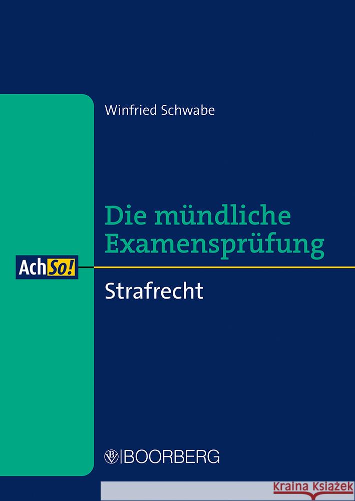 Strafrecht Schwabe, Winfried 9783415074378 Boorberg - książka