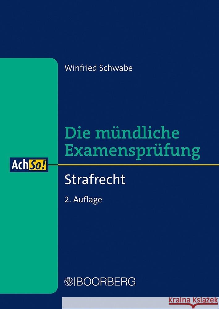 Strafrecht Schwabe, Winfried 9783415076341 Richard Boorberg Verlag - książka