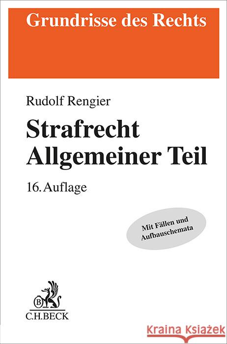 Strafrecht Allgemeiner Teil Rengier, Rudolf 9783406817304 Beck Juristischer Verlag - książka