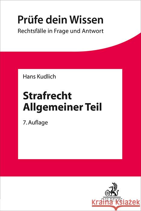 Strafrecht Allgemeiner Teil Kudlich, Hans 9783406826511 Beck Juristischer Verlag - książka