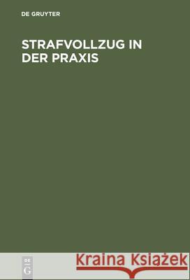 Strafvollzug in der Praxis Schwind, Hans-Dieter 9783110109061 De Gruyter - książka