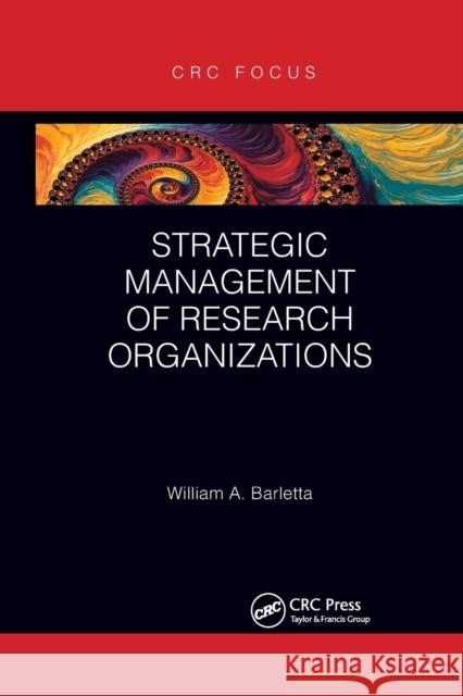Strategic Management of Research Organizations William Barletta 9780367777845 CRC Press - książka