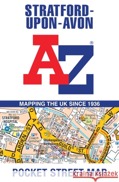 Stratford-Upon-Avon A-Z Pocket Street Map A-Z Maps 9780008657468 HarperCollins Publishers - książka