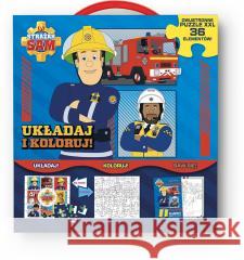 Strażak Sam. Strażak Sam. Układaj i koloruj praca zbiorowa 9788381579063 Media Service Zawada - książka