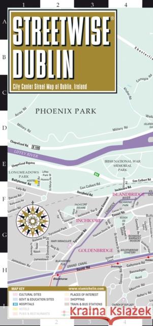 Streetwise Dublin Map - Laminated City Center Street Map of Dublin, Ireland Michelin 9782067260719 Michelin Editions des Voyages - książka