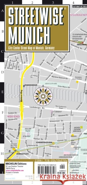 Streetwise Edinburgh Map - Laminated City Center Street Map of Edinburgh, Scotland: City Plans Michelin 9782067260672 Michelin Travel Publications - książka