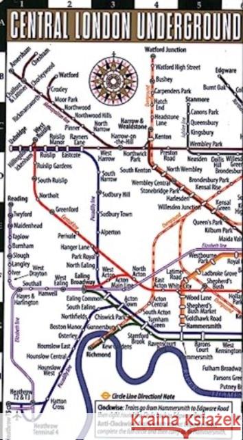 Streetwise London Underground Map - Laminated Map of the London Underground, England: City Plan Michelin 9782067259997 Michelin Travel Publications - książka