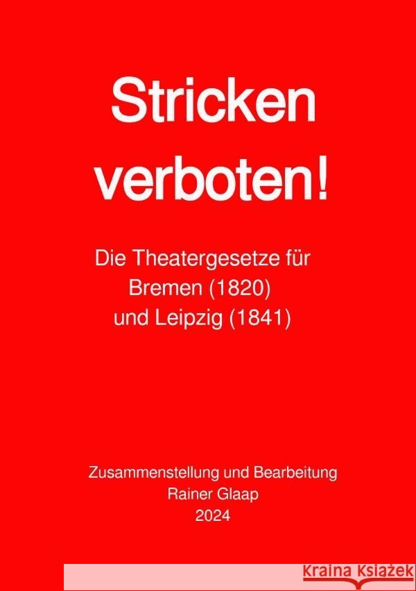 Stricken verboten! Glaap, Rainer 9783758478505 epubli - książka