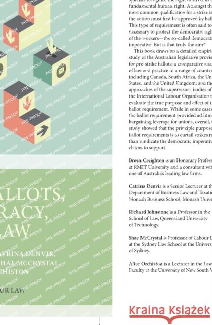 Strike Ballots, Democracy, and Law Breen Creighton Catrina Denvir Richard Johnstone 9780198869894 Oxford University Press, USA - książka