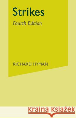 Strikes Richard Hyman 9780333473610 Palgrave Macmillan - książka