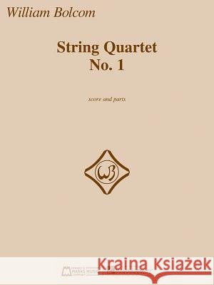 String Quartet No. 1 William Bolcom 9781495035166 Edward B. Marks Music Company - książka