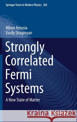 Strongly Correlated Fermi Systems: A New State of Matter Amusia, Miron 9783030503581 Springer - książka