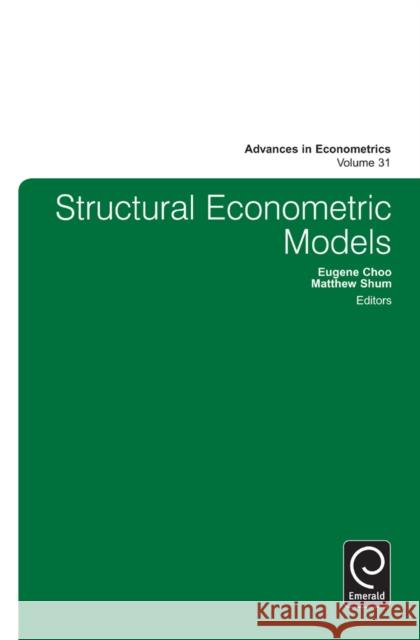 Structural Econometric Models Eugene Choo 9781783500529  - książka