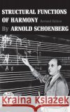 Structural Functions of Harmony Arnold Schoenberg 9780393004786 W. W. Norton & Company