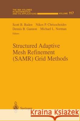 Structured Adaptive Mesh Refinement (Samr) Grid Methods S. B. Baden N. P. Chrisochoides Scott B. Baden 9780387989211 Springer - książka