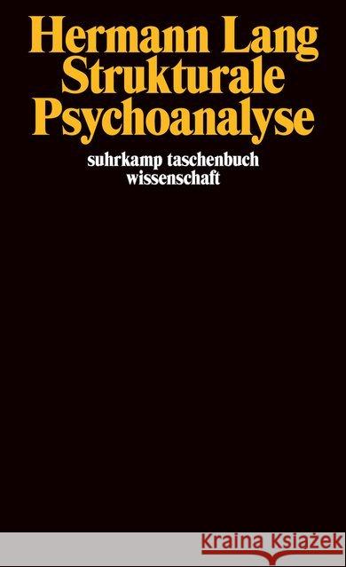 Strukturale Psychoanalyse Lang, Hermann 9783518288924 Suhrkamp - książka