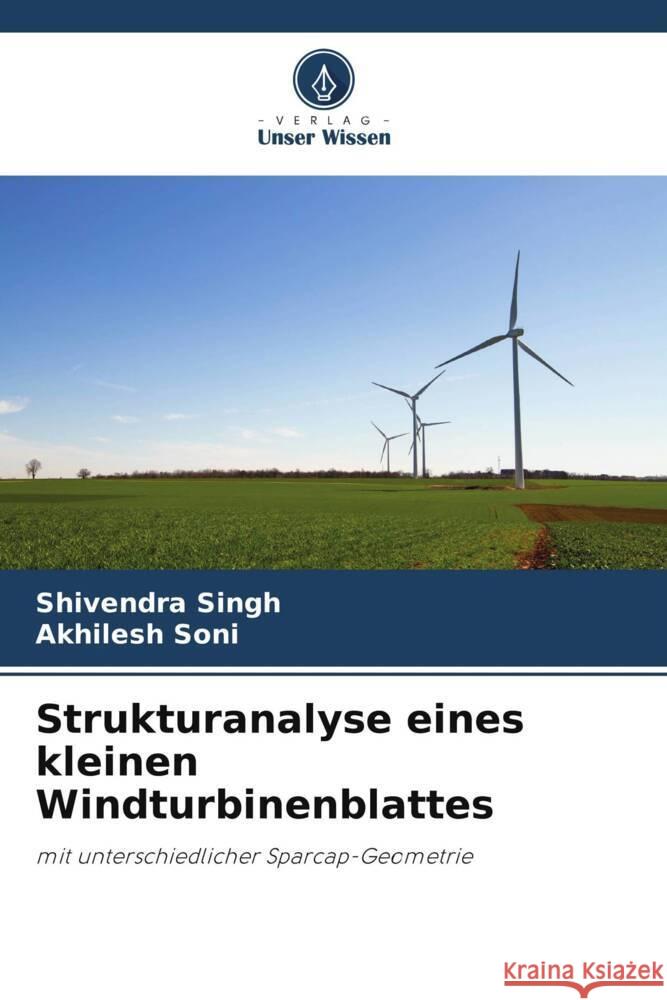 Strukturanalyse eines kleinen Windturbinenblattes Shivendra Singh Akhilesh Soni 9786207964789 Verlag Unser Wissen - książka