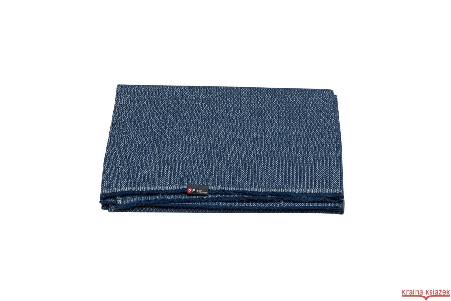 Strukturdecke Uni (GOTS) blau  9007213200297 David Fussenegger Textil - książka