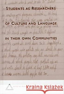 Students As Researchers Of Culture And Language In Their Own Communities Robertson 9781572730441 Hampton Press - książka