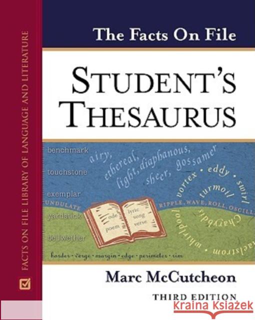 Student's Thesaurus McCutcheon, Marc 9780816060382 Facts on File - książka