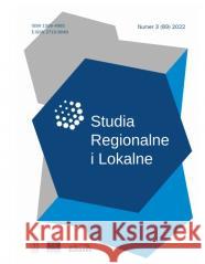 Studia Regionalne i Lokalne 3/2022 praca zbiorowa 5902490429079 Wydawnictwo Naukowe Scholar - książka