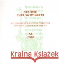 Studie o rukopisech 40  9788086495774 Masarykův ústav AV ČR - książka