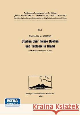 Studien Über Heisse Quellen Und Tektonik in Island Sonder 9783764305628 Springer - książka