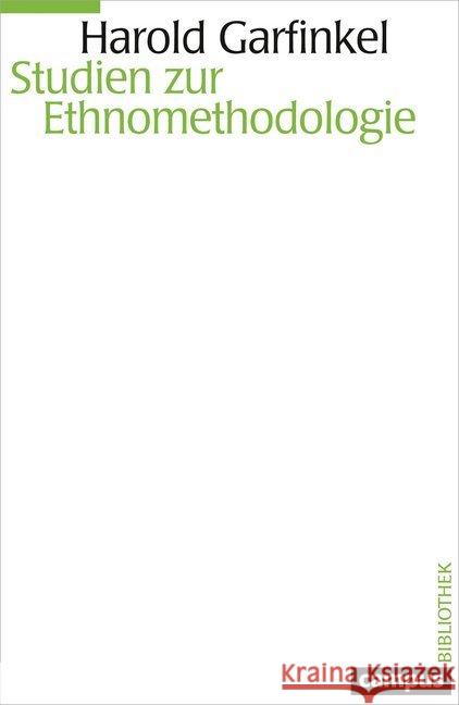 Studien zur Ethnomethodologie Garfinkel, Harold 9783593507392 Campus Verlag - książka