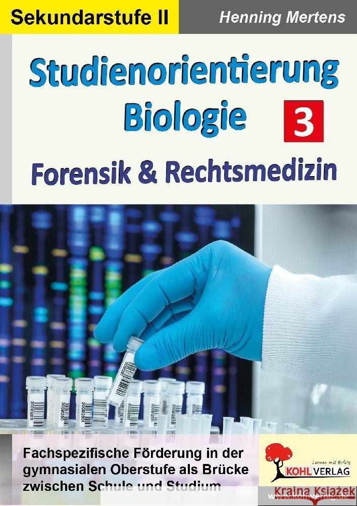 Studienorientierung Biologie / Band 3 Mertens, Henning 9783988410214 KOHL VERLAG Der Verlag mit dem Baum - książka