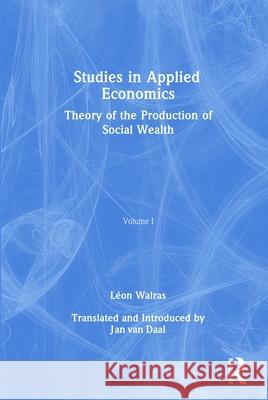 Studies in Applied Economics Leon Walras 9781041275411 Routledge - książka
