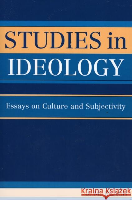 Studies in Ideology: Essays on Culture and Subjectivity Beach, J. M. 9780761830955 University Press of America - książka