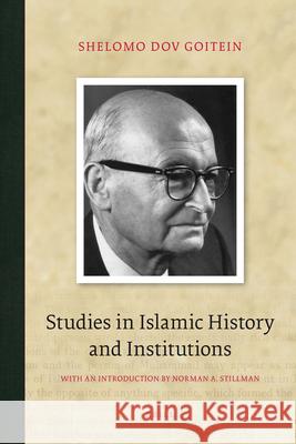 Studies in Islamic History and Institutions Shelomo Dov Goitein 9789004179318 Brill - książka