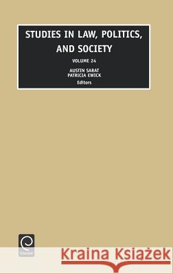 Studies in Law, Politics and Society Austin Sarat Patricia Ewick 9780762308521 JAI Press - książka