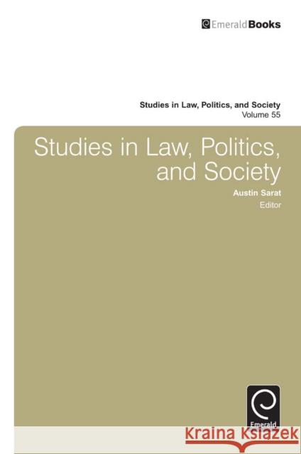 Studies in Law, Politics and Society Austin Sarat 9781780520803  - książka