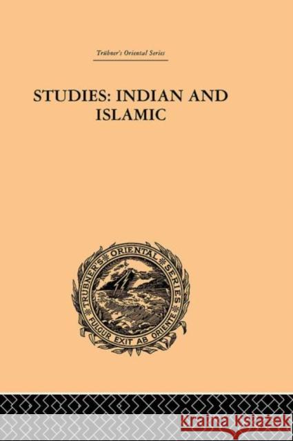 Studies: Indian and Islamic S. Khuda Bukhsh 9780415244640 Routledge - książka