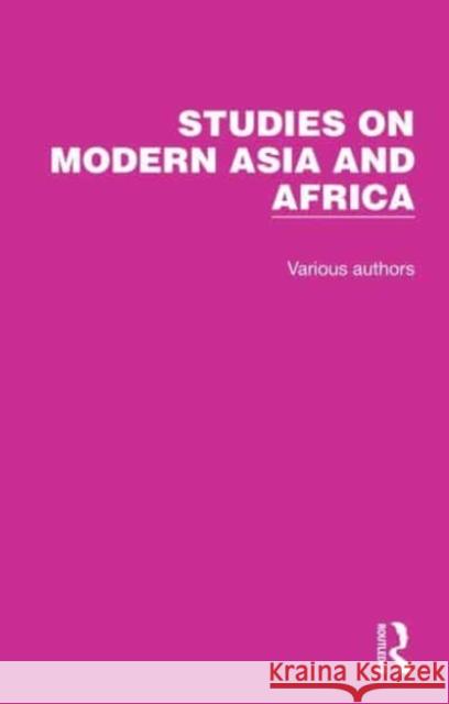 Studies on Modern Asia and Africa Various 9781032151717 Taylor & Francis Ltd - książka