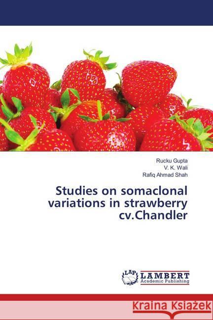 Studies on somaclonal variations in strawberry cv.Chandler Gupta, Rucku; Wali, V. K.; Shah, Rafiq Ahmad 9786139960804 LAP Lambert Academic Publishing - książka