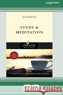 Study and Meditation (Large Print 16 Pt Edition) Jan Johnson 9781038722652 ReadHowYouWant - książka