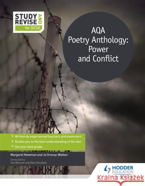 Study and Revise for GCSE: AQA Poetry Anthology: Power and Conflict Jo Gracey-Walker 9781471853562 Hodder Education - książka