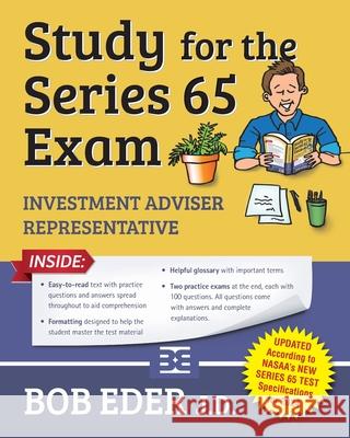 Study for the Series 65 Exam Bob Eder 9781470126018 Createspace - książka