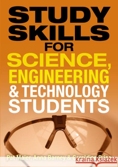 Study Skills for Science, Engineering and Technology Students Pat Maier 9780273720737  - książka