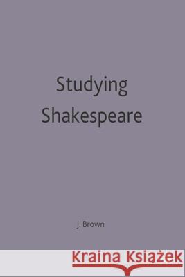 Studying Shakespeare  9780333319413 Casebook S. - książka