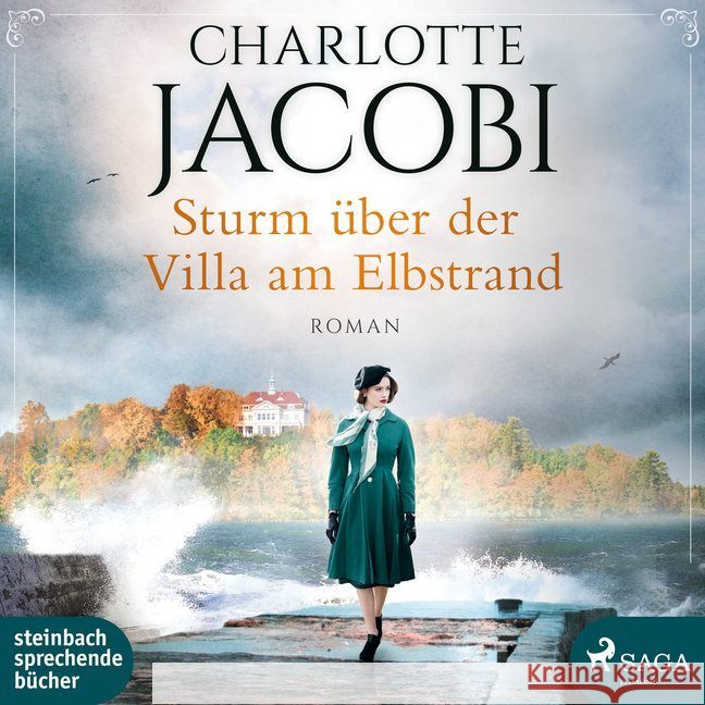 Sturm über der Villa am Elbstrand, 2 Audio-CD, MP3 : Ungekürzte Ausgabe, Lesung Jacobi, Charlotte 9783869744223 Steinbach sprechende Bücher - książka