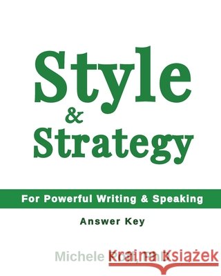 Style & Strategy Answer Key Michele Poff 9781941162187 Accomplish, LLC - książka