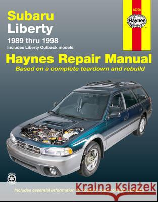 SUBARU LIBERTY AUSTRALIAN AUTOMOTIVE REPAIR MANUAL  9781563923388 HAYNES MANUALS INC - książka