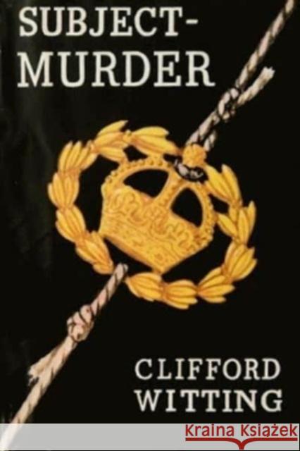 Subject: Murder Clifford Witting 9781912916993 Galileo Publishers - książka