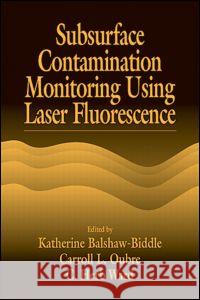 Subsurface Contamination Monitoring Using Laser Fluorescence Katherine Balshaw-Biddle John F. Dablow C. H. Ward 9781566704816 CRC Press - książka